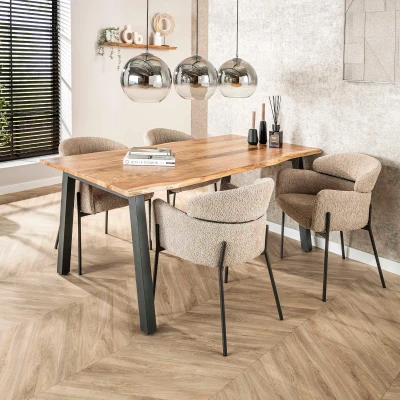 Afbeelding van Fraaai Elias eetkamertafel 180 cm Hout