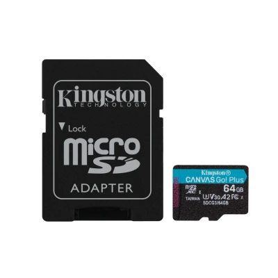Afbeelding van Kingston Canvas Go! Plus Microsdxc 64GB + Sd Adapter
