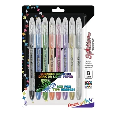 Afbeelding van Pentel Sparkle Pop Metallic Gel Pens 1.0mm 8/Pkg Assorted Colors
