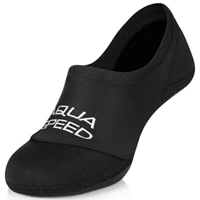 Afbeelding van Aqua Speed neoprene Socks for men adults Black bathing non slip Swimming barefoot elastic light Pool Size 44 45 Neo