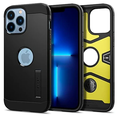 Afbeelding van Apple iPhone 13 Pro Max Hoesje Kunststof Spigen Hardcase/Backcover Zwart Telefoonhoesje Shockproof/Valbescherming
