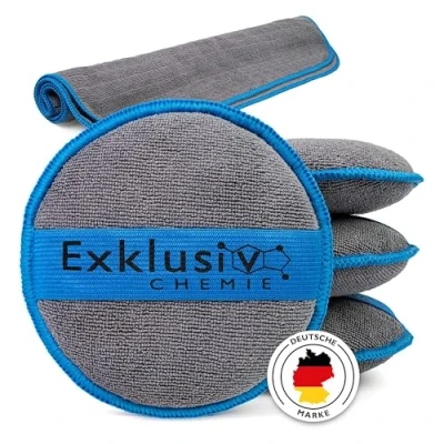 Afbeelding van Exklusiv Chemie® Hand Polijstspons Auto Applicator Pad Microvezel Aanbrengen van Polish, Wax &amp; Onderhoudsproducten Zachte (4)