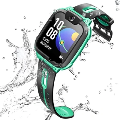 Afbeelding van imoo Watch telefoon Z1 Kids Smart Watch, 4G Smartwatch met video en telefoongesprek, duurzaam, GPS horloge real time locatie IPX8 waterbestendigheid (groen)