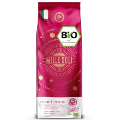 Afbeelding van MilleSoli Biologische espressobonen, traditionele drievoudige roostering, handgemaakt, premium koffiebonen voor volautomatische en zeefhouder, 1 kg (per stuk)