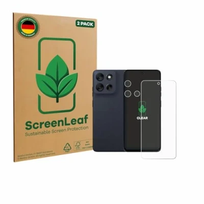 Afbeelding van ScreenLeaf Screenprotector voor Motorola Moto G56 (Voor+Camera) Duurzame schermbescherming Folie Beschermfolie transparant (2 Stuks)
