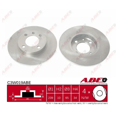 Afbeelding van ABE Remschijven C3W019ABE