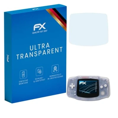 Afbeelding van atFoliX Schermbeschermer compatibel met Nintendo Game Boy Advance Beschermfolie, ultra helder FX Schermfolie (3X)