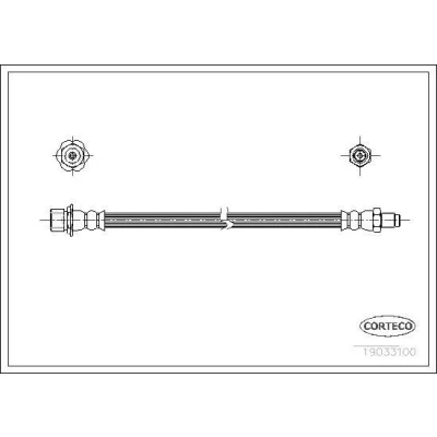Afbeelding van CORTECO 19033100 Remslang Achteras 203mm