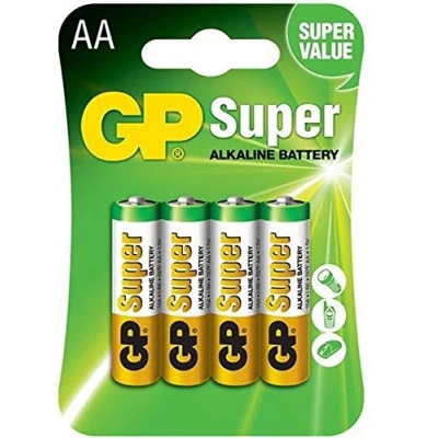 Afbeelding van GP AA Alkaline batterij Super 1,5V (4 stuks)