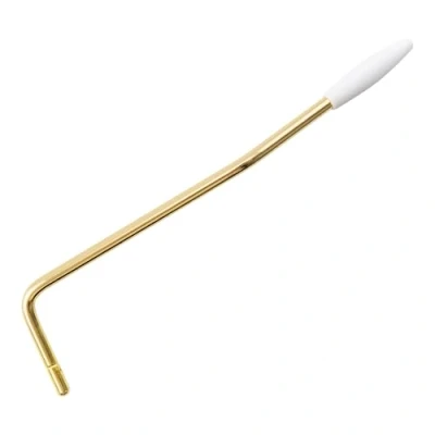 Afbeelding van Wilkinson 5mm Push in ST Tremolo Arm voor en Andere Import Strat Elektrische Gitaar,Goud met Witte Punt