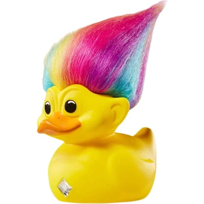Afbeelding van TUBBZ Boxed Edition Rainbow Troll Collectible Vinyl Rubber Duck Figuur Officiële Trolls Merchandise Fantasy Nostalgia Films, TV &amp; Games