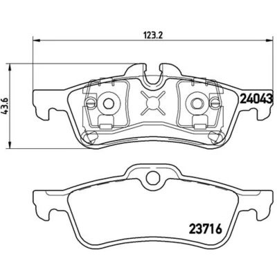 Afbeelding van Brembo Remblokset P 06 032