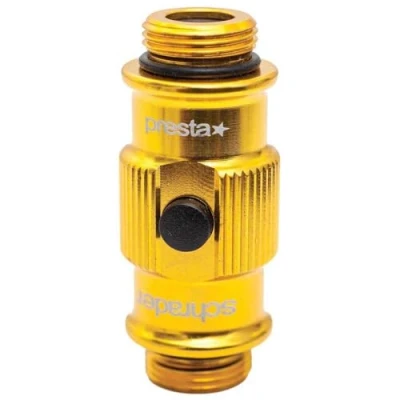 Afbeelding van Diverse Lezyne staande pomp ABS Flip Thread Chuck, goud, standaard maat