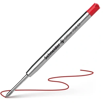 Afbeelding van 10x Balpenvulling Schneider Jumbo 7082 tbv Parker rood medium