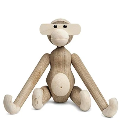 Afbeelding van Kay Bojesen Monkey S ornament 20 cm Lichtbruin