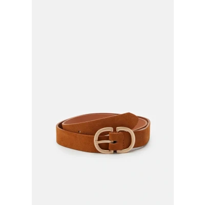 Afbeelding van PIECES suède riem PCJUVA cognac