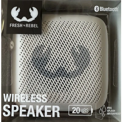 Afbeelding van Fresh &#039;n Rebel Draadloze Bluetooth Speaker IPX 5, tot 20 uur batterijduur, spatwaterdicht, micro SD slot, type C, ook te gebruiken voor pc en multimedia, ingebouwde microfoon (Ice Grey)