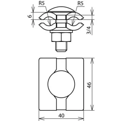 Afbeelding van DEHN PV 7.10 FRM10X35 V4A Overspanningsveilig bevestigingselement 2.9 kA 1 stuk(s)