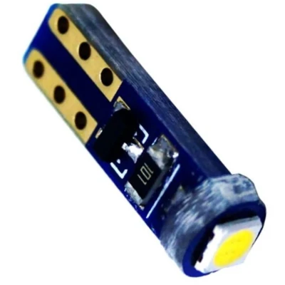 Afbeelding van Auto LEDlamp 2 stuks autoverlichting LED T5 1 SMD daglichtwit 6500K CAN BUS 12V DC