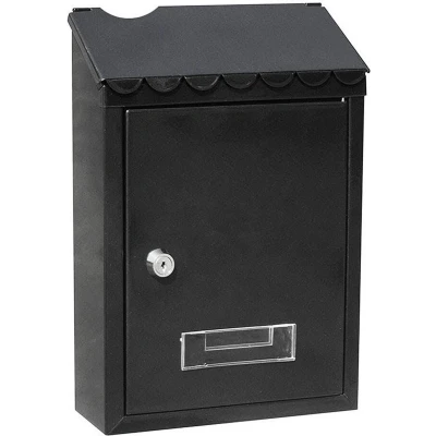 Afbeelding van Brievenbus EDM Standard 21 x 6 30 cm Zwart Staal