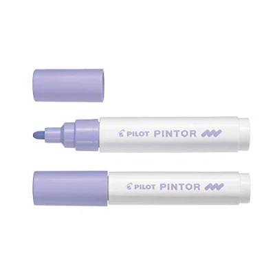 Afbeelding van Pilot Pintor Pastel Paarse Verfstift Medium marker met 4,5mm punt Inkt op waterbasis Dekt elk oppervlak, zelfs de donkerste Teken, kleur, versier, markeer, schrijf, kalligrafeer…
