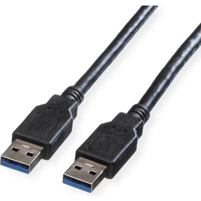 Afbeelding van ROLINE USB 3.2 Gen 1 kabel, type A A, zwart, 3 m