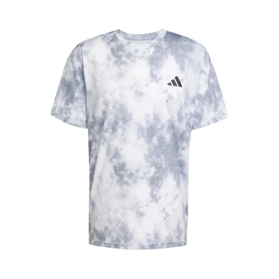 Afbeelding van adidas Heren TRAIN ESSENTIALS SEASONAL ALL OVER PRINT TEE, halo silver, S