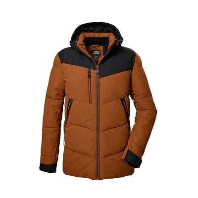 Afbeelding van killtec heren Gewatteerd jack/winterjack met capuchon KOW 306 MN QLTD JCKT, gebranntes orange, S, 41838 000