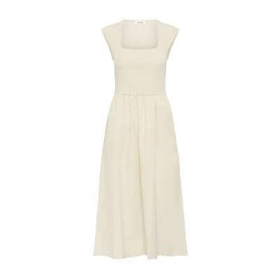 Afbeelding van Soaked in Luxury Simone Phoebe Jurk, Dames, Maat: Small, Oatmeal