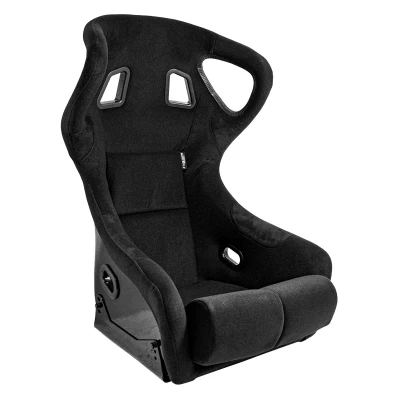 Afbeelding van AutoStyle Sportstoel &#039;BS6&#039; Zwart Vaste polyester rugleuning incl. sledes