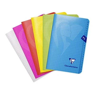 Afbeelding van Clairefontaine 303609C Mimesys Geniet Adresboek 11x17 cm 48 Blad geruit 5x5 mm Wit papier 90 g Polypro omslag Willekeurige kleur