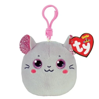 Afbeelding van TY Squish a Boo Clips Knuffel Muis Catnip 8 cm