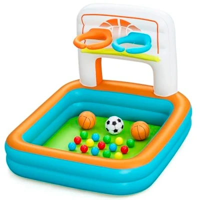 Afbeelding van Bestway Opblaasbare Kinderzwembad Spelletjes met Ballen 120x107x84 cm +2 Jaar 52728