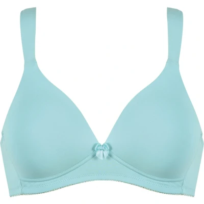 Afbeelding van Naturana® Zachte draadloze beha met cup [cup A D] Optimale pasvorm &amp; maximale ondersteuning door gesneden ontwerp en brede bandjes T shirt damesbeha zonder beugel, Licht Beige, 85C