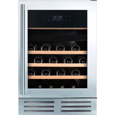 Afbeelding van Temptech Elegance Wijnkoelkast EX60DRW 2 Zones Zilver (met handgreep)