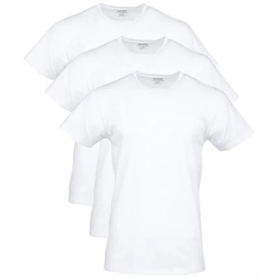 Afbeelding van Gildan Elastische T shirts van katoen, meerdere ondergoed, arctisch wit (3 stuks), medium stuks) voor heren
