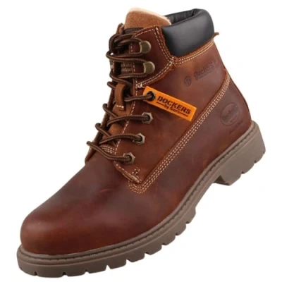 Afbeelding van Dockers by Gerli Veterboots, Dames, Maat: 37, Brown Nubukleer