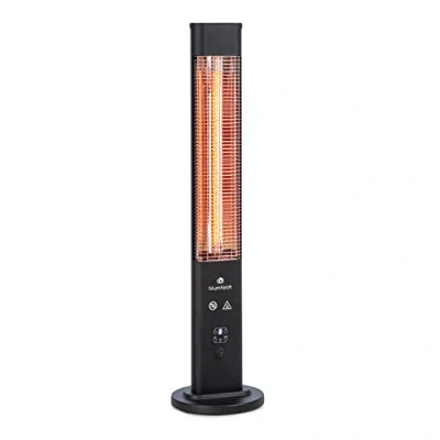 Afbeelding van Blumfeldt Heat Guru Plus In &amp; Out heater Terrasverwarmer infrarood 1200W 3 standen Met timer en afstandsbediening Carbon verwarmingselement