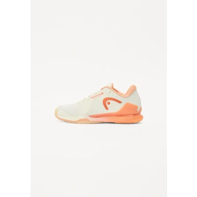 Afbeelding van Head Sprint PRO Padel Sneakers laag, Dames, Maat: 38, Chalk white/coral Imitatieleer/ textiel