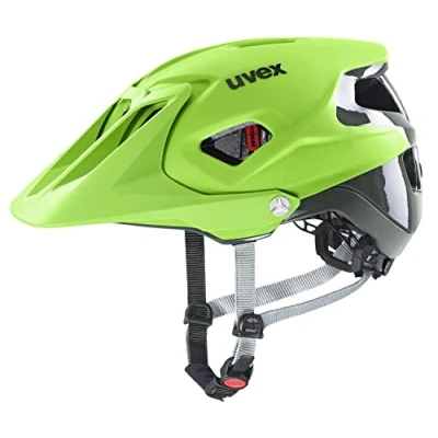 Afbeelding van uvex quatro integrale extreem lichte MTB helm voor dames en heren individueel passysteem verstelbare afscherming lime anthracite matt 56 61 cm