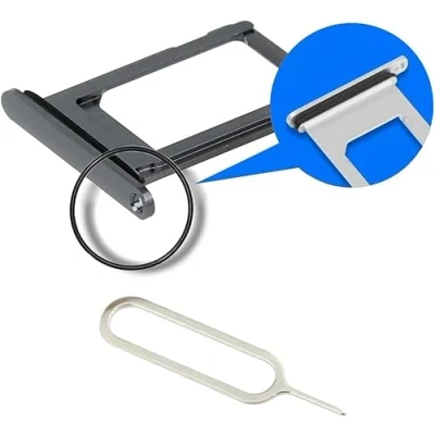 Afbeelding van MMOBIEL Sim Tray Kaart Houder Nano Slot voor iPhone XR (ZWART)