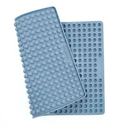 Afbeelding van Collory® Bakmat, hondenkoekjes voor middelgrote halbollen, diameter 1,5 cm, lekkernijen, siliconen bakvorm, bakonderlegger bakplaat, dieetmat, hittebestendig, geschikt levensmiddelen en