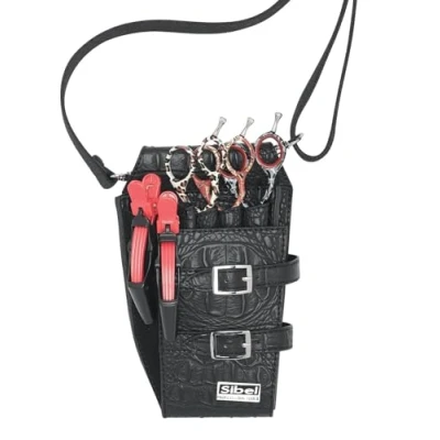 Afbeelding van Boy 4 Zwarte Holster In Matte Kroko Vr Scharen Sibel