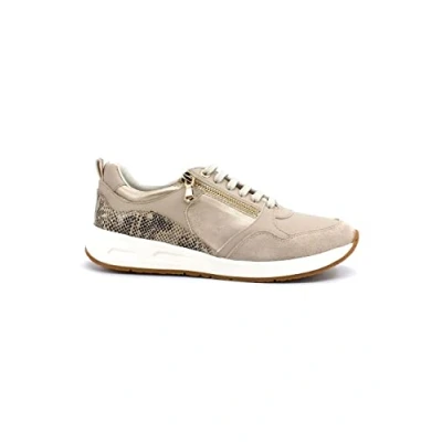 Afbeelding van Geox D BULMYA Sneakers voor dames, Lt goud/LT Taupe, 35 EU, Gold EU