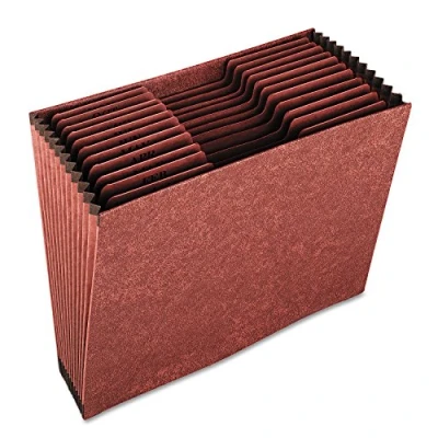 Afbeelding van Globe Weis PFXR217MHD / Pendaflex Heavy Duty Expanding File, Open Top, 12 Pockets, Monthly Index, Letter Size, Brown (R217MHD)