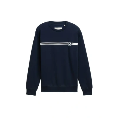 Afbeelding van TOM TAILOR DENIM Sweatshirt navy / wit