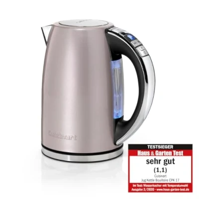 Afbeelding van Cuisinart Waterkoker Style CPK17PIE 2 temperatuurinstellingen Vintage Pink 1.7 Liter