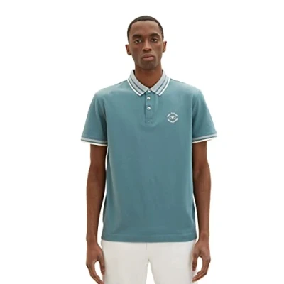 Afbeelding van TOM TAILOR Uomini Poloshirt 1035575, 30105 deep bluish green, S