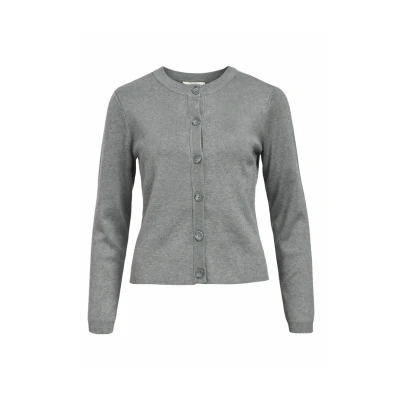 Afbeelding van Object Ester Vest, Dames, Maat: Small, Medium grey melange