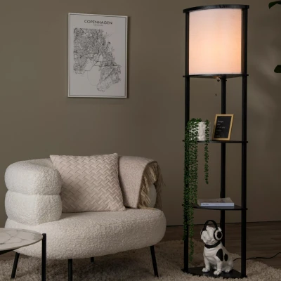 Afbeelding van Lucide MENNO Vloerlamp 1xE27 Zwart